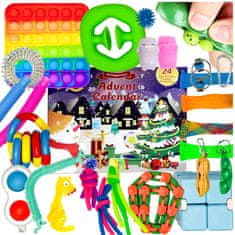 Zolta Set adventskih kalendara, mekane igračke, pop-up poklon, Božić, veliki set