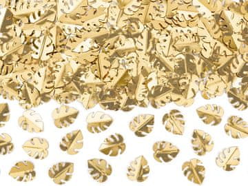 PartyDeco konfeti metalni listovi zlatni 15g