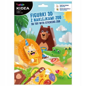 3D FIGURICE S NALJEPNICAMA ZOOLOŠKI VRT KIDEA 4536