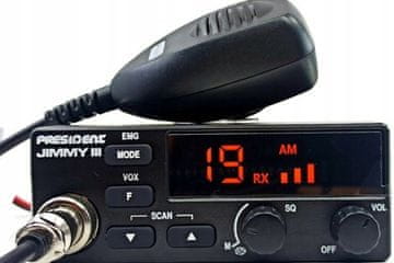 PRS President Jimmy III AM/FM CB radio, crna