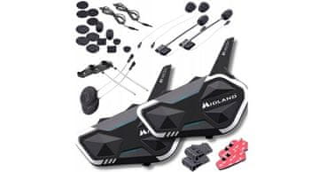 MOTORBIKE Motociklistički interkom Midland R1 MESH TWIN (crni)