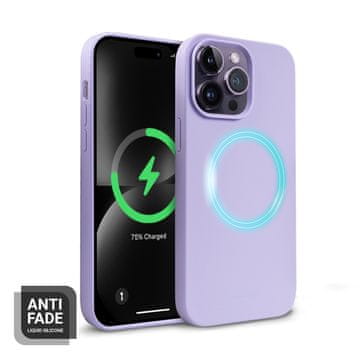 Crong Color Cover Magnetic - iPhone 14 Pro Max MagSafe maska (ljubičasta)