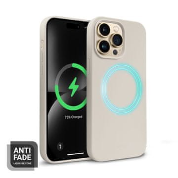 Crong Color Cover Magnetic - MagSafe maskica za iPhone 14 Pro Max (kameno bež)