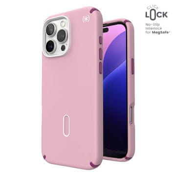 Speck Presidio2 Pro ClickLock & MagSafe - maskica za iPhone 16 Pro Max (smeđa ružičasta / boja jagoda / bijela)