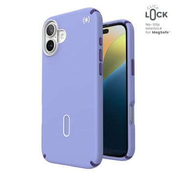 Speck Presidio2 Pro ClickLock & MagSafe - maskica za iPhone 16 Plus (smeđa lavanda / ljubičasta cassis / bijela)