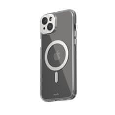 Moshi iGlaze MagSafe - maskica za iPhone 15 Plus (srebrna)