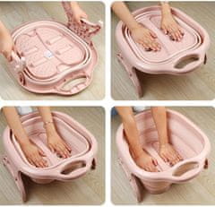 FRILLA® Sklopivi prijenosni masažer za stopala s valjcima – masažna kada protiv boli i oticanja | PEDITUB