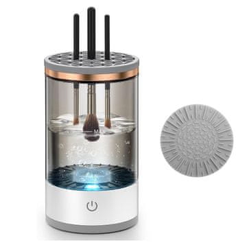 FRILLA® Uređaj za čišćenje kistova za šminku, električni čistač s posudom za pranje i sušenje | BRUSHNISTA