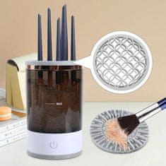FRILLA® Uređaj za čišćenje kistova za šminku, električni čistač s posudom za pranje i sušenje | BRUSHNISTA