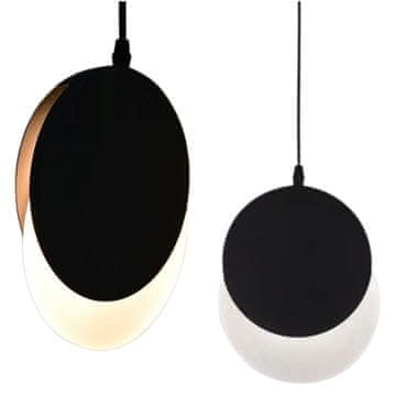 LED Solution Stropna lampa luster LED viseći dnevni boravak spavaća soba crni potkrovlje soba prsten
