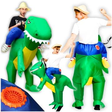 Kostim dinosaura, maska, samonapuhujući kostim dinosaura t-rexa