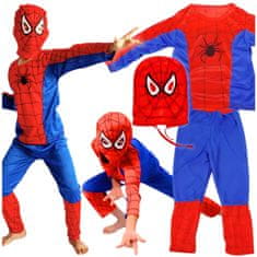 Spiderman kostim za karneval, maska, dječje 3u1 M