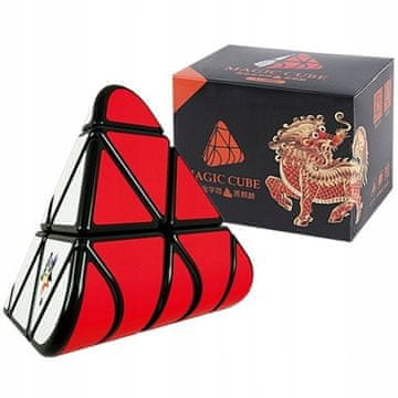 Prilagođena Pyraminx kocka s bijelim crvenim svjetlom i podesivim piramidama