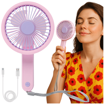 Prijenosni mini stolni ventilator na baterije, džepni