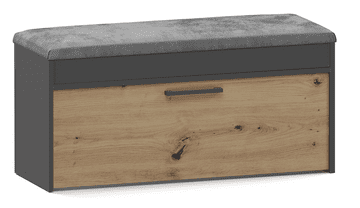Topeshop Ormarić za cipele Parma ANTRACIT ARTISAN