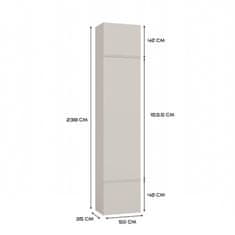 Topeshop Ormar HAGA 1SZ CASHMERE BEIGE