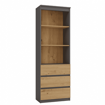 Topeshop Olimp RS-60 ANTRACITNA ARTISAN polica