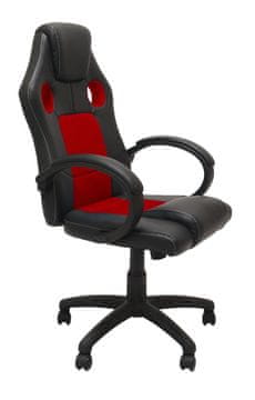 Topeshop Enzo fotelja ENZO CRNA CRVENA