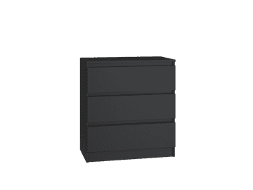 Topeshop Malwa M3 Komoda CRNA