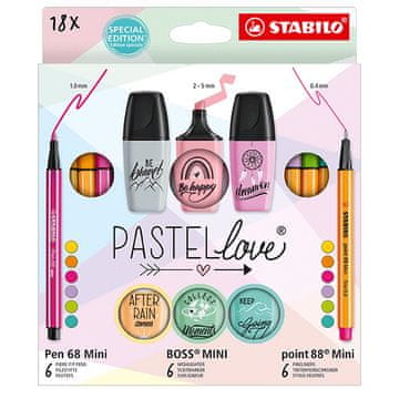 STABILO FINELINER SET OD 18 PASTELLOVE BOJA 0365