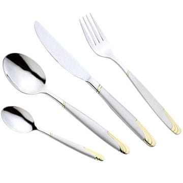 Elegantni set pribora za jelo sa zlatnom završnom obradom, 24 dijela (zlato) MR-1512G-24