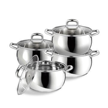 MR-3515-8 Set posuđa od 8 dijelova (2,0 l, 2,8 l, 3,8 l, 6,4 l)