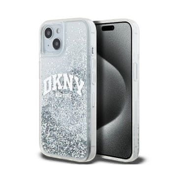 DKNY Liquid Glitter Big Logo - Futrola za iPhone 15 / 14 / 13 (bijela)