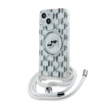 Karl Lagerfeld IML Crossbody Monogram Karl & Choupette Head MagSafe - maskica za iPhone 15 / 14 / 13 (prozirna)