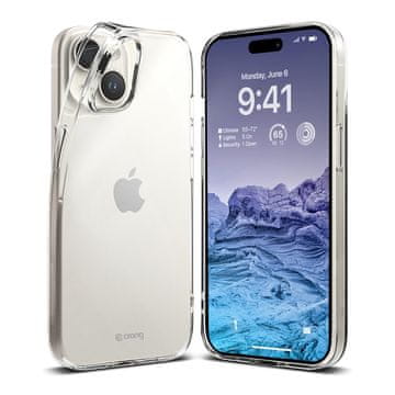 Crong Crystal Slim Cover - Futrola za iPhone 15 Plus (Prozirna)