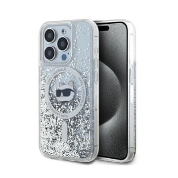 Karl Lagerfeld Liquid Glitter Choupette Head MagSafe maskica - iPhone 13 Pro Max (prozirna)