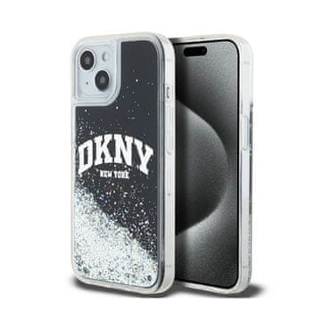 DKNY Liquid Glitter Big Logo - Futrola za iPhone 15 / 14 / 13 (Crna)