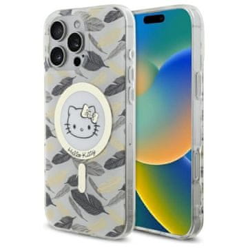HELLO KITTY IML Golden Leaves MagSafe - maskica za iPhone 16 Pro Max (bijela)