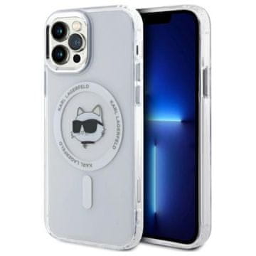 Karl Lagerfeld IML metalna Choupette glava MagSafe - maskica za iPhone 12 / iPhone 12 Pro (bijela)