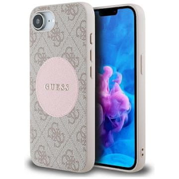 Guess 4G Circle Classic Logo MagSafe - maskica za iPhone 16e (roza)