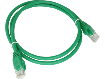 Patch kabel U/UTP kat. 6A LSOH 0,5 m zeleni