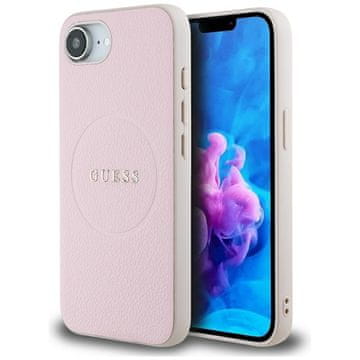 Guess Grained Ring MagSafe - Futrola za iPhone 16e (Roza)