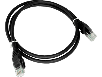 Patch kabel U/UTP kat. 6A LSOH 1,0 m crni