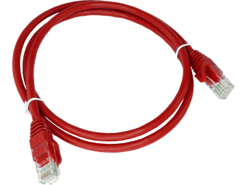 Patch kabel U/UTP kat. 6A LSOH 1,0 m crveni