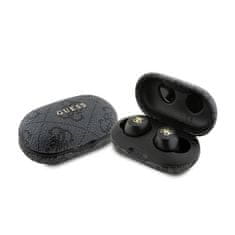 Guess 4G metalni logo - TWS ENC Bluetooth slušalice + kutijica za punjenje (crna)