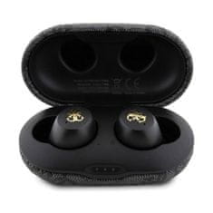 Guess 4G metalni logo - TWS ENC Bluetooth slušalice + kutijica za punjenje (crna)
