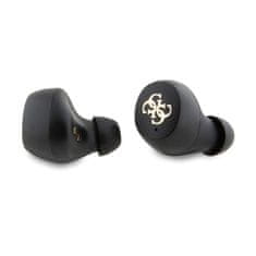 Guess 4G metalni logo - TWS ENC Bluetooth slušalice + kutijica za punjenje (crna)