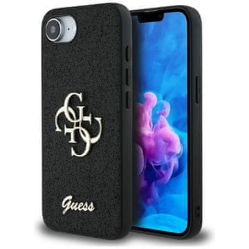 Guess Fixed Glitter Big 4G - Futrola za iPhone 16e (crna)