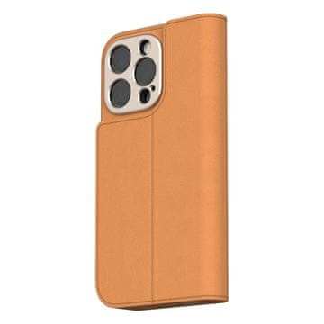 Moshi Overture MagSafe - 3-u-1 kožna preklopna maskica za iPhone 16 Pro (karamel smeđa)
