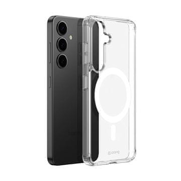 Crong Crystal Shield Magnetic - MagSafe maskica za Samsung Galaxy S25+ (prozirna)