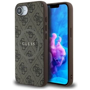 Guess 4G Ring Classic Logo MagSafe - Futrola za iPhone 16e (Smeđa)