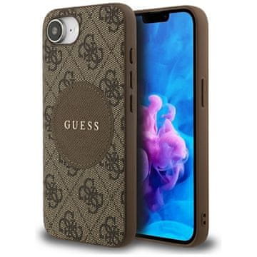 Guess 4G Circle Classic Logo MagSafe - maskica za iPhone 16e (smeđa)