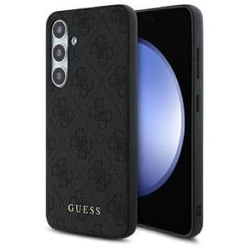 Guess 4G metalni zlatni logo - maskica za Samsung Galaxy S24 FE (siva)