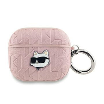 Karl Lagerfeld Monogram Choupette Head - Futrola za AirPods Pro 2 (roza)
