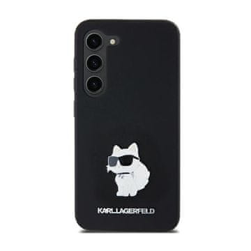 Karl Lagerfeld silikonska metalna igla Choupette - maskica za Samsung Galaxy A35 5G (crna)