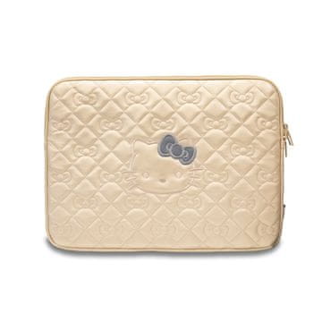 HELLO KITTY Zip PU prošiveni rukav s mašnama - torba za bilježnicu 13"" / 14"" (zlatna)